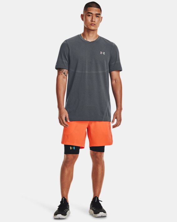 Men's UA Peak Woven Shorts, Orange, pdpMainDesktop image number 2